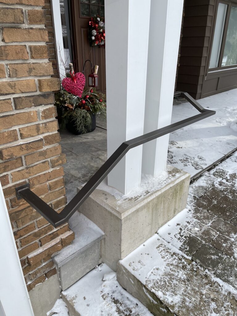 Exterior modern steel, metal railing